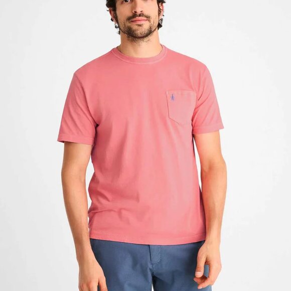 Johnnie-O Dale T-shirt Malibu Red/ Pink Short Sleeve size XL Distressed Tie-Dye - Picture 12 of 15